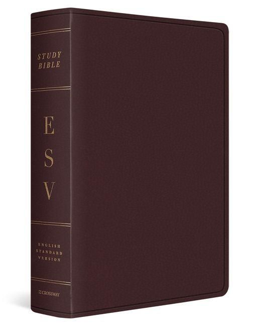 Produktbild: ESV Study Bible, Large Print (Bonded Leather, Burgundy)
