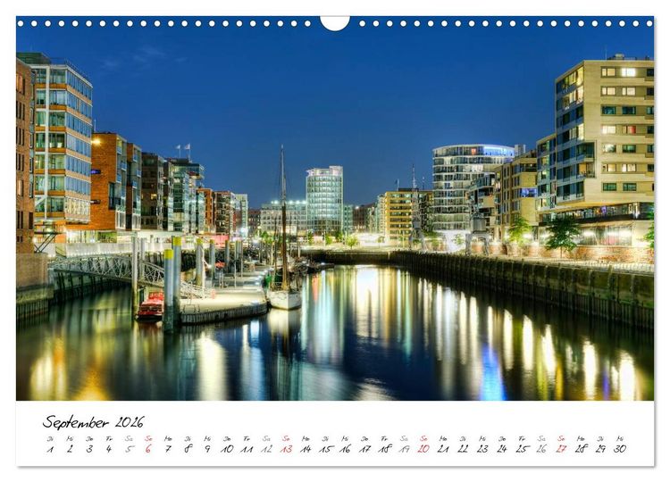 Produktbild: Mit Hamburg durchs Jahr 2026 (Wandkalender 2026 DIN A3 quer), CALVENDO Monatskalender