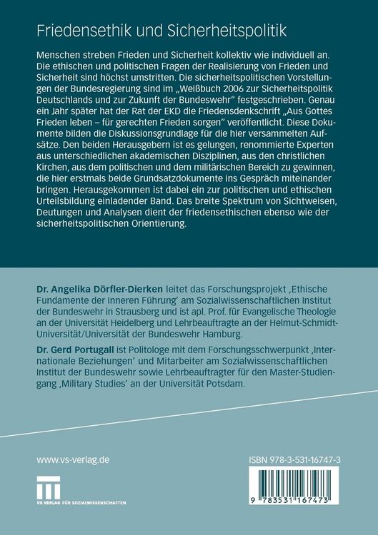 Produktbild: Friedensethik und Sicherheitspolitik