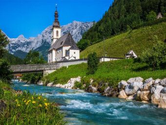 Produktbild: CALVENDO Puzzle Fr&uuml;hling in Ramsau | 1000 Teile Lege-Gr&ouml;&szlig;e 64x48cm Foto-Puzzle f&uuml;r gl&uuml;ckliche Stunden