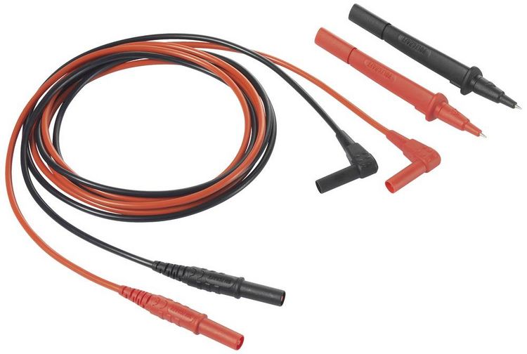 Produktbild: VOLTCRAFT VC801 Messleitung Stecker 4mm Pr&uuml;fspitze 1.5m Schwarz-Rot 1St.
