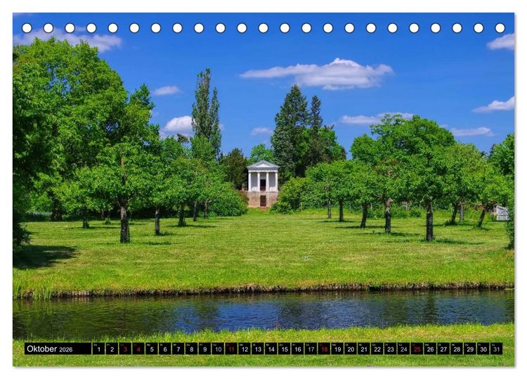 Produktbild: Spaziergang durch den W&ouml;rlitzer Park (Tischkalender 2026 DIN A5 quer), CALVENDO Monatskalender