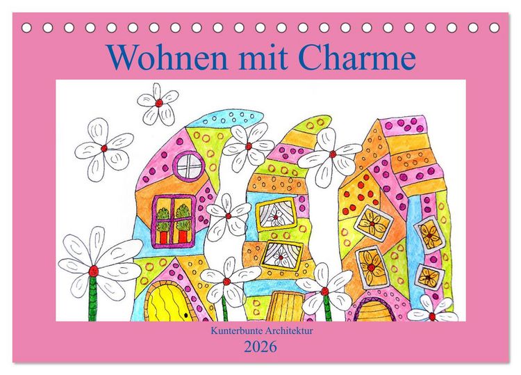 Produktbild: Wohnen mit Charme (Tischkalender 2026 DIN A5 quer), CALVENDO Monatskalender