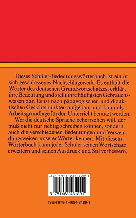 Produktbild: Sch&uuml;lerduden Bedeutungsw&ouml;rterbuch