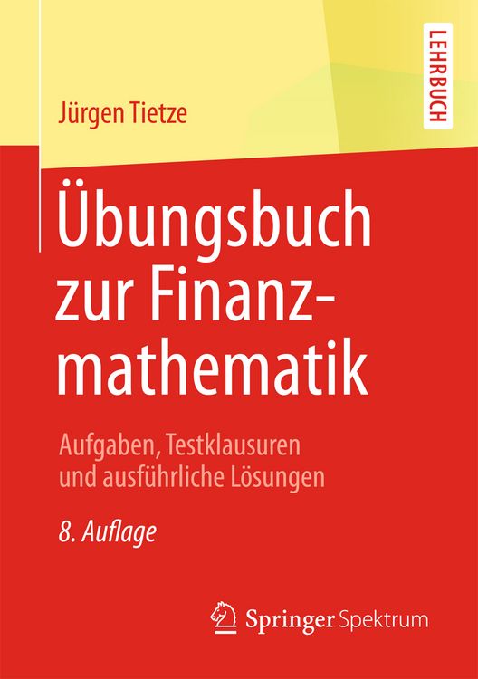 Produktbild: &Uuml;bungsbuch zur Finanzmathematik