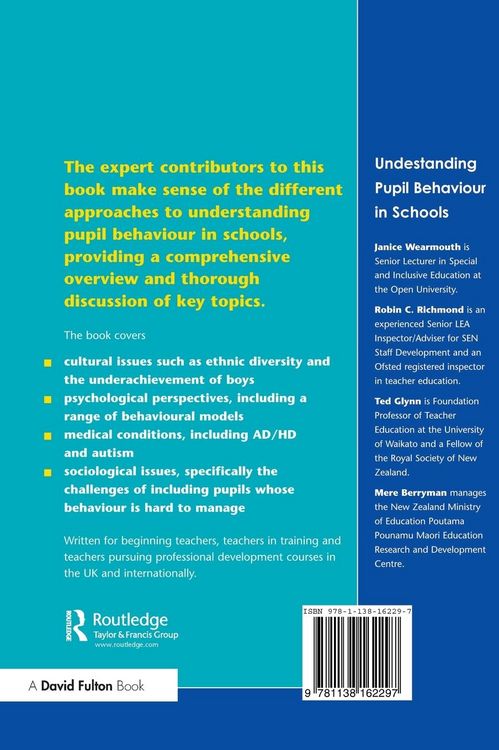 Produktbild: Understanding Pupil Behaviour in School