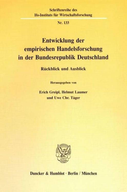 Bild vom Artikel Entwicklung der empirischen Handelsforschung in der Bundesrepublik Deutschland. vom Autor Erich Greipl