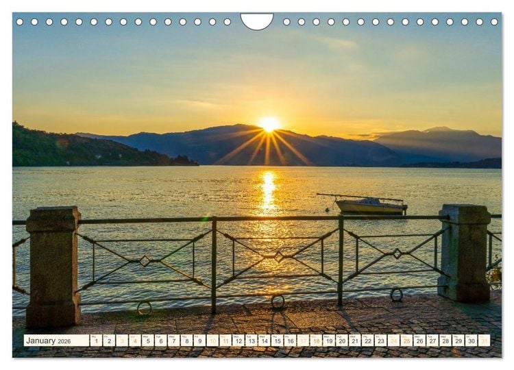 Produktbild: Lake Maggiore - Breathtaking landscapes (Wall Calendar 2026 DIN A4 landscape), CALVENDO 12 Month Wall Calendar
