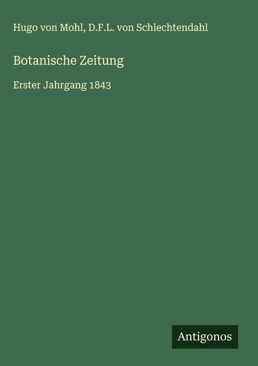 Produktbild: Botanische Zeitung