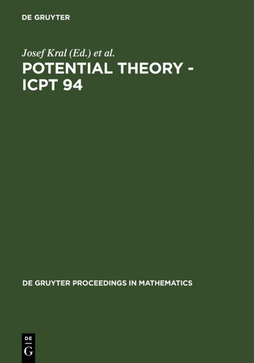 Produktbild: Potential Theory - ICPT 94