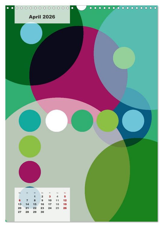 Produktbild: Geometrical ART (Wandkalender 2026 DIN A3 hoch), CALVENDO Monatskalender