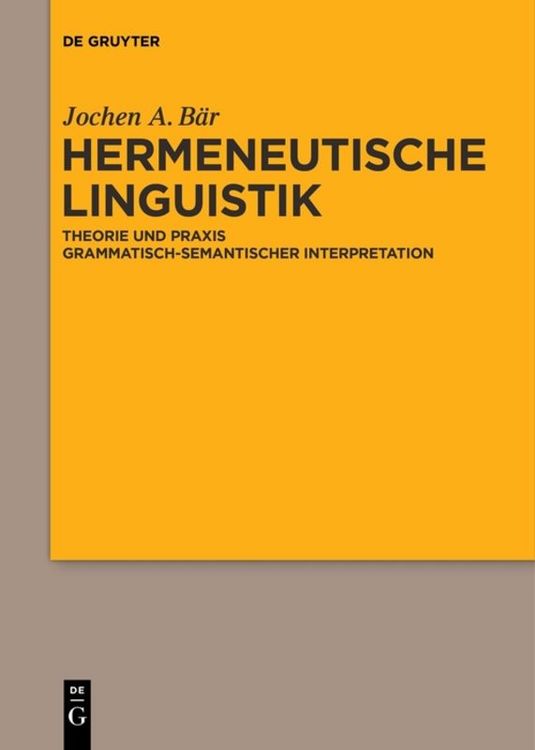 Produktbild: Hermeneutische Linguistik