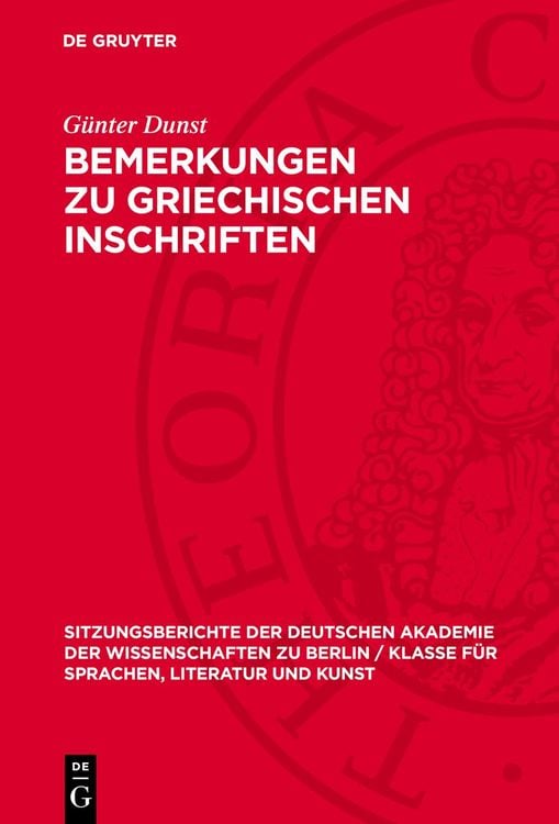 Produktbild: Bemerkungen zu griechischen Inschriften