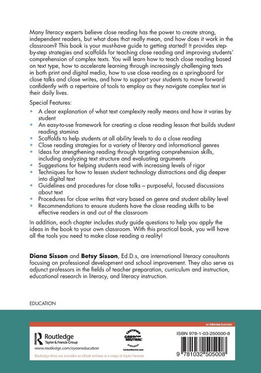 Produktbild: Close Reading in Elementary School