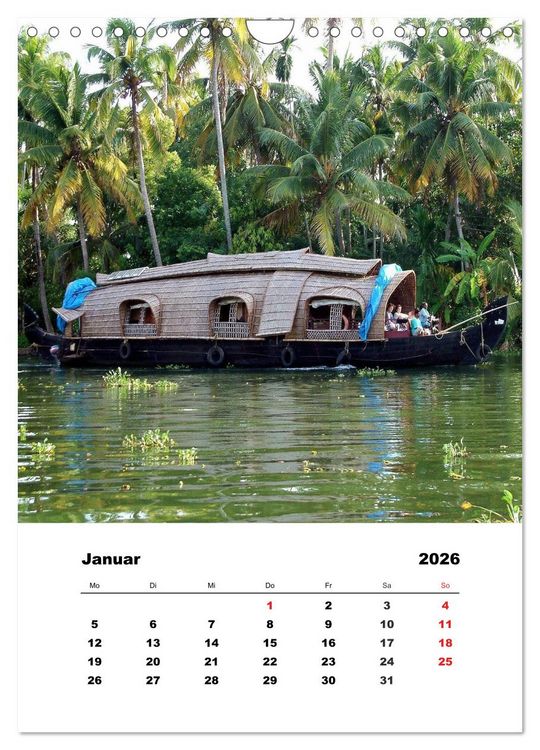 Produktbild: Indien erleben (Wandkalender 2026 DIN A4 hoch), CALVENDO Monatskalender