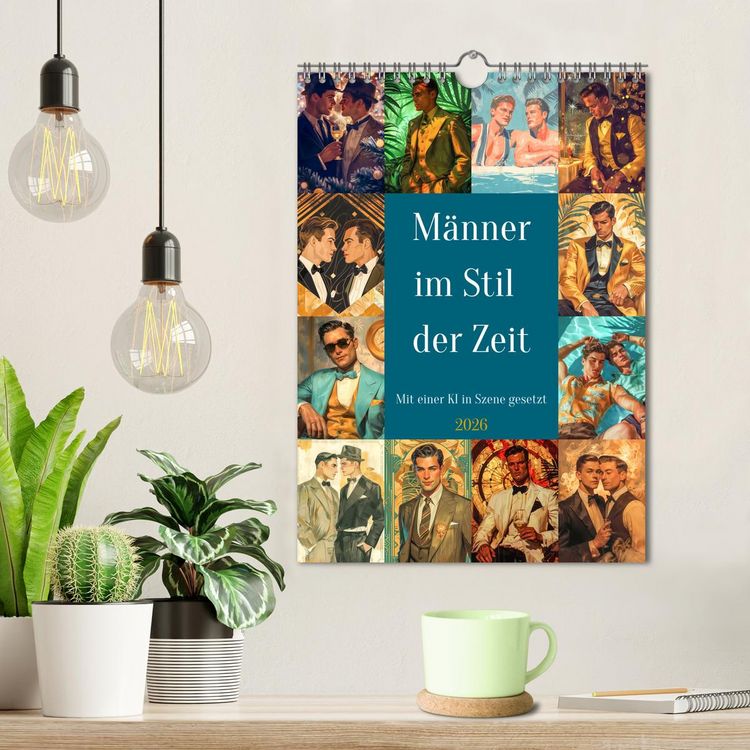 Produktbild: M&auml;nner im Stil der Zeit (Wandkalender 2026 DIN A4 hoch), CALVENDO Monatskalender