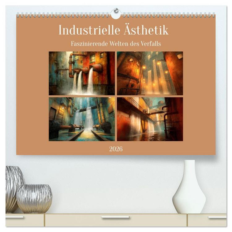 Produktbild: Die faszinierende Welt der industriellen &Auml;sthetik (hochwertiger Premium Wandkalender 2026 DIN A2 quer), Kunstdruck in Hochglanz