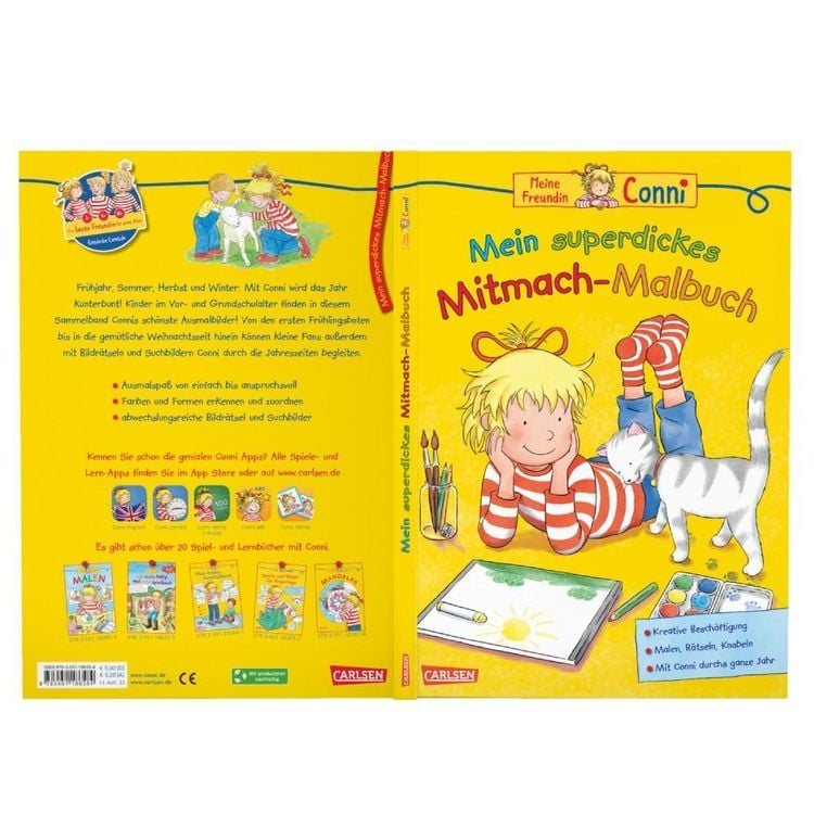 Produktbild: Conni Gelbe Reihe (Besch&auml;ftigungsbuch): Mein superdickes Mitmach-Malbuch