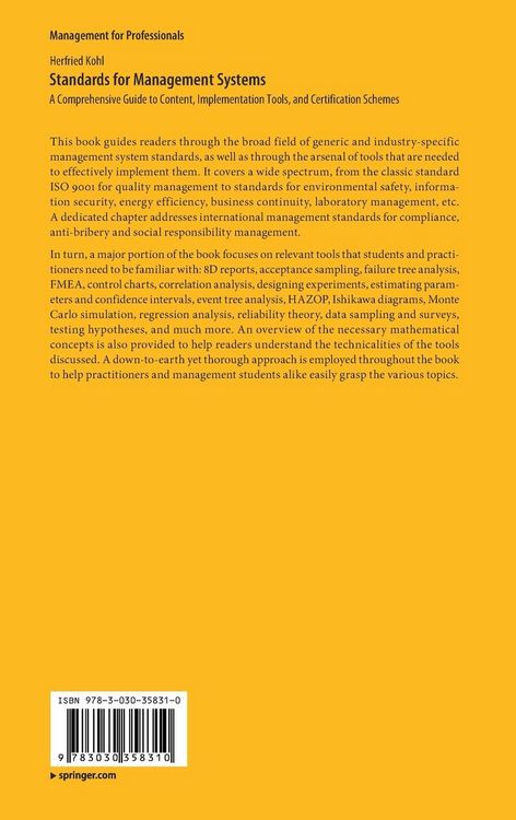Produktbild: Standards for Management Systems