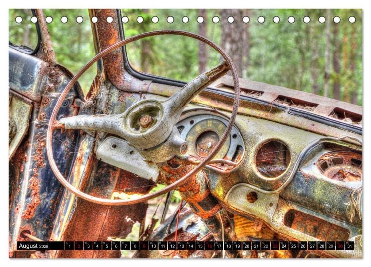 Produktbild: Autofriedhof Ryd (Tischkalender 2026 DIN A5 quer), CALVENDO Monatskalender