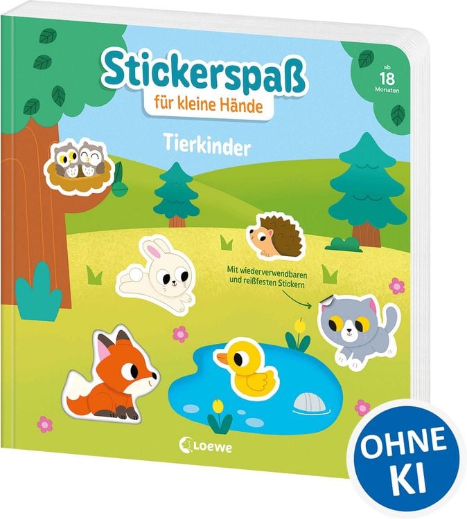 Produktbild: Stickerspa&szlig; f&uuml;r kleine H&auml;nde - Tierkinder