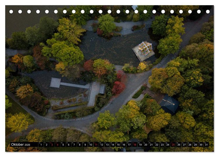 Produktbild: Mein M&uuml;nchen aus der Luft (Tischkalender 2026 DIN A5 quer), CALVENDO Monatskalender
