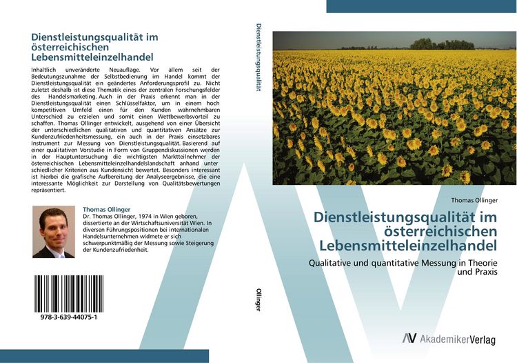 Produktbild: Dienstleistungsqualit&auml;t im &ouml;sterreichischen Lebensmitteleinzelhandel