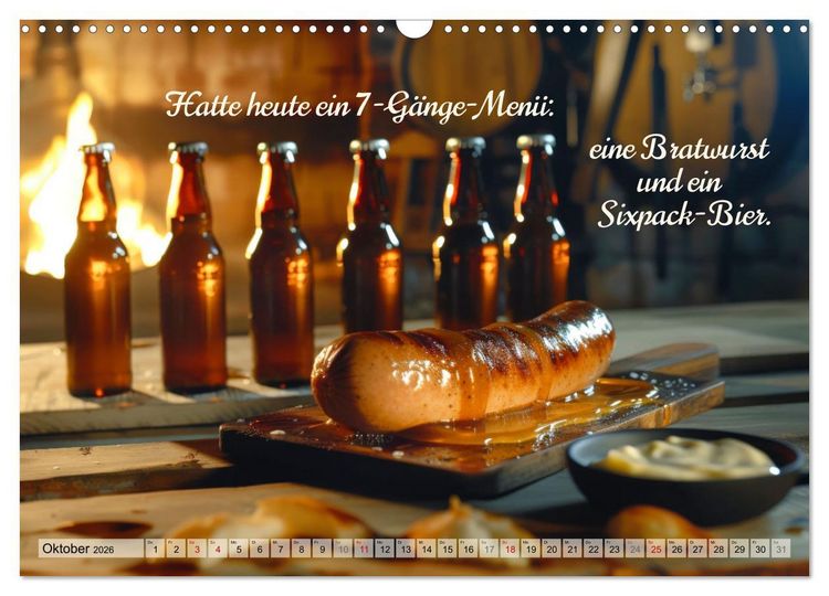 Produktbild: Ich brauch mehr Vitamin Bier (Wandkalender 2026 DIN A3 quer), CALVENDO Monatskalender