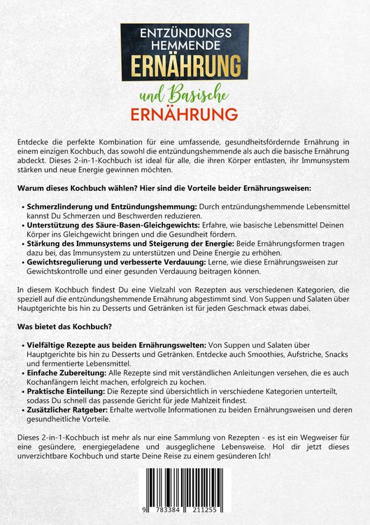 Produktbild: Entz&uuml;ndungshemmende Ern&auml;hrung und Basische Ern&auml;hrung
