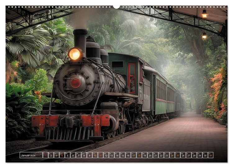 Produktbild: Stahlgiganten unter Dampf (hochwertiger Premium Wandkalender 2026 DIN A2 quer), Kunstdruck in Hochglanz