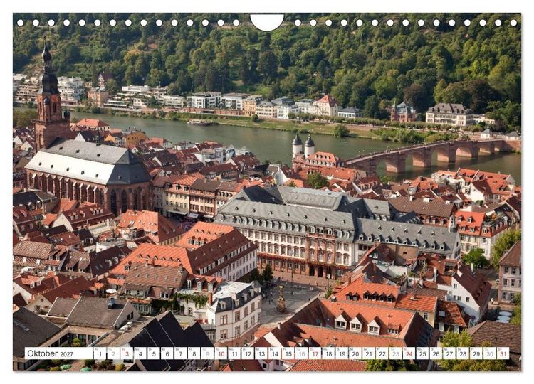 Produktbild: Baden-W&uuml;rttemberg - Heidelberg (Wandkalender 2027 DIN A4 quer), CALVENDO Monatskalender