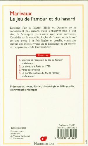 Produktbild: Le jeu de l'amour et du hasard