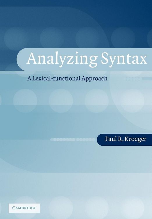 Produktbild: Analyzing Syntax