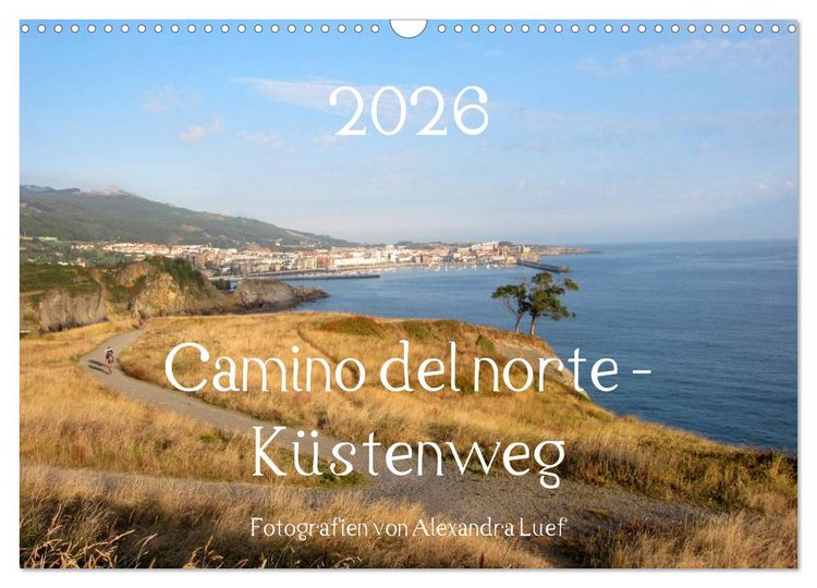 Produktbild: Camino del norte - K&uuml;stenweg (Wandkalender 2026 DIN A3 quer), CALVENDO Monatskalender