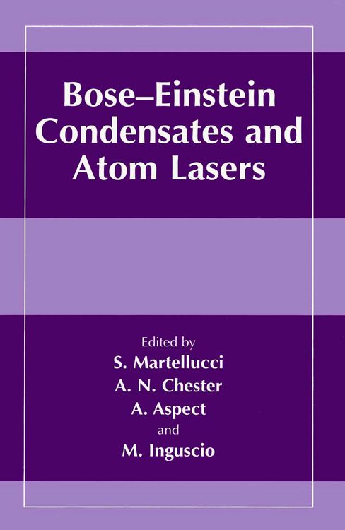 Produktbild: Bose-Einstein Condensates and Atom Lasers