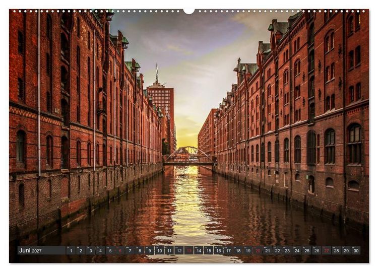 Produktbild: Stadt Hamburg (Wandkalender 2027 DIN A2 quer), CALVENDO Monatskalender