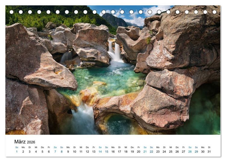 Produktbild: Albanien - Europas geheimes Paradies (Tischkalender 2026 DIN A5 quer), CALVENDO Monatskalender