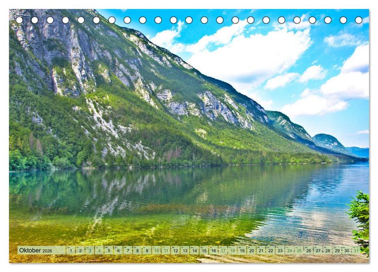 Produktbild: Slowenien - Impressionen eines Naturjuwels (Tischkalender 2026 DIN A5 quer), CALVENDO Monatskalender