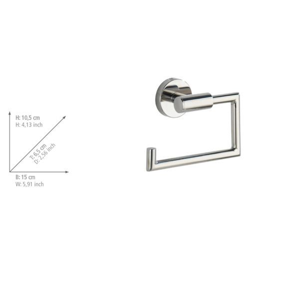 Produktbild: Toilettenpapierhalter Mod. Bosio Edelstahl gl&auml;nzend, rostfrei