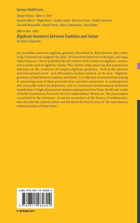 Produktbild: Algebraic Geometry between Tradition and Future