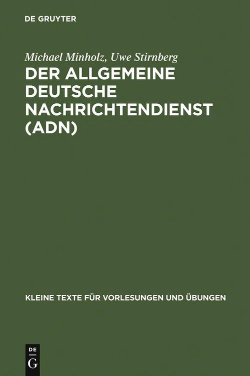 Produktbild: Der Allgemeine Deutsche Nachrichtendienst (ADN)