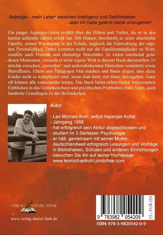 Produktbild: Asperger mein Leben zwischen Intelligenz und Gef&uuml;hlsleben