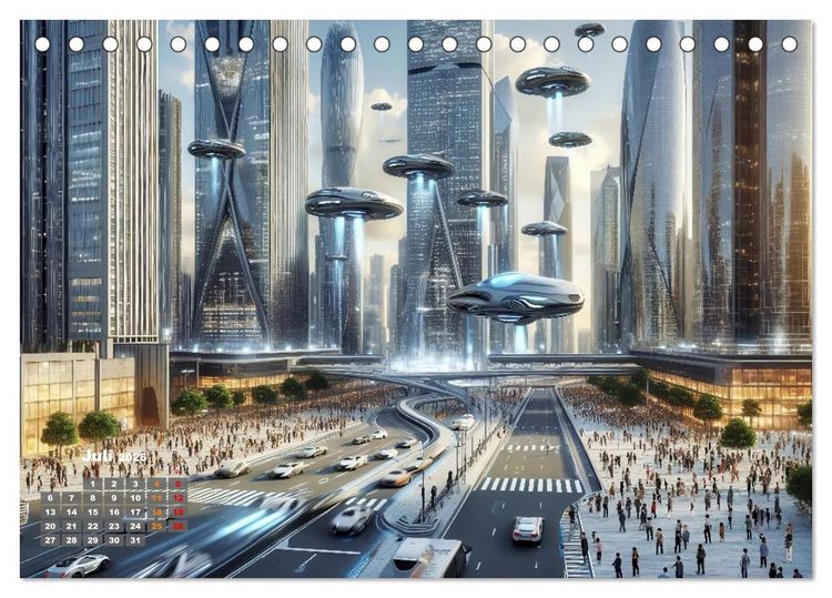 Produktbild: Fantasie und Science Fiction (Tischkalender 2026 DIN A5 quer), CALVENDO Monatskalender