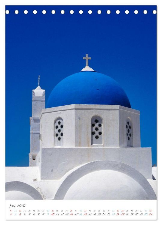 Produktbild: Santorini im Focus (Tischkalender 2026 DIN A5 hoch), CALVENDO Monatskalender