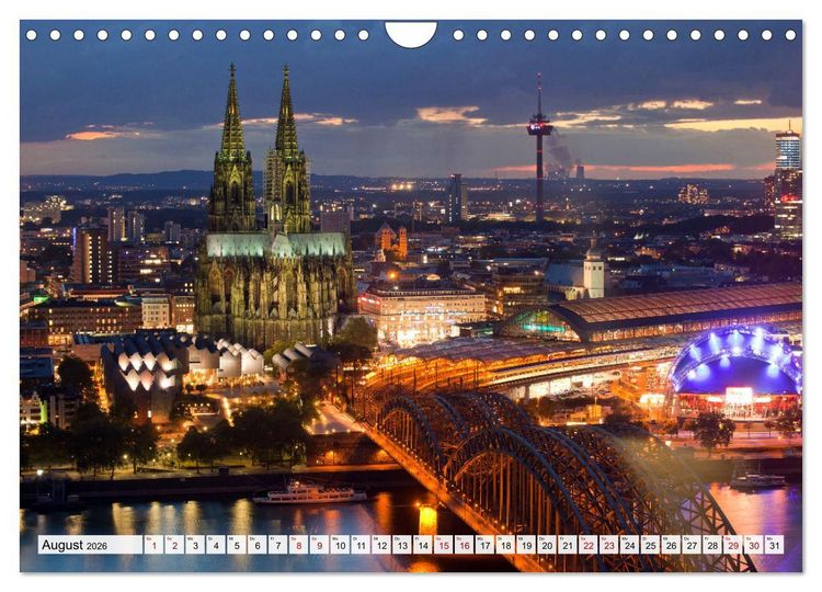 Produktbild: Cologne - K&ouml;ln (Wandkalender 2026 DIN A4 quer), CALVENDO Monatskalender