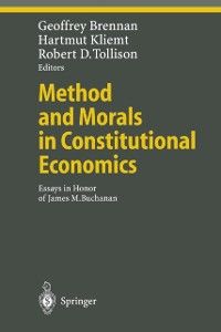 Produktbild: Method and Morals in Constitutional Economics
