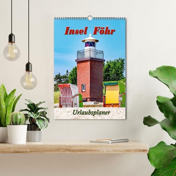 Produktbild: Insel F&ouml;hr - Urlaubsplaner (Wandkalender 2026 DIN A3 hoch), CALVENDO Monatskalender