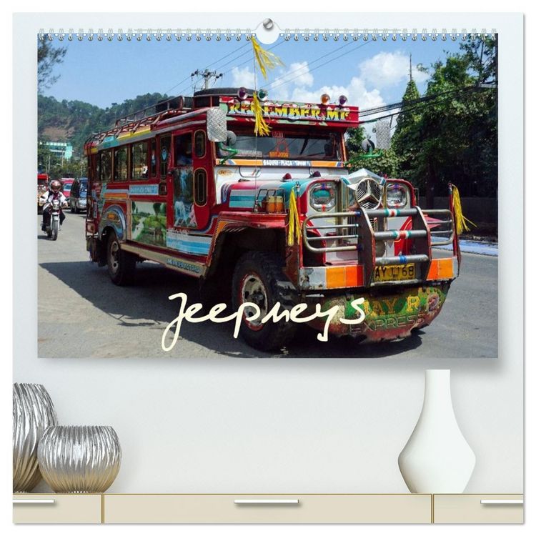 Produktbild: Jeepneys (hochwertiger Premium Wandkalender 2026 DIN A2 quer), Kunstdruck in Hochglanz