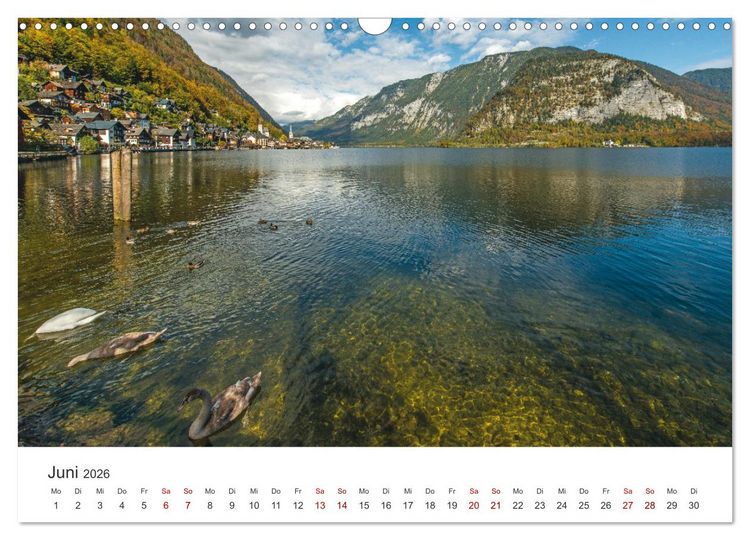 Produktbild: Hallstatt - Die Perle &Ouml;sterreichs (Wandkalender 2026 DIN A3 quer), CALVENDO Monatskalender