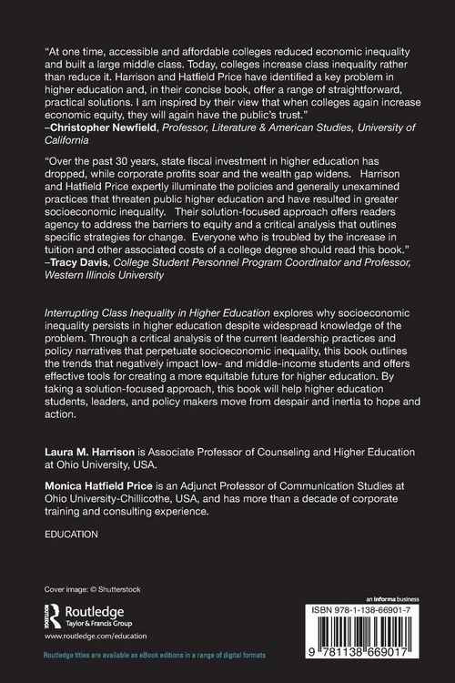Produktbild: Interrupting Class Inequality in Higher Education